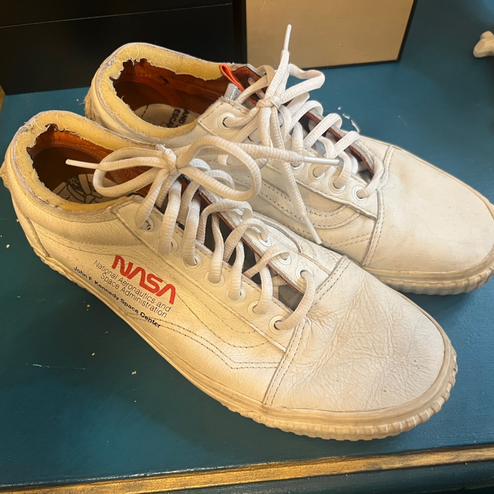 Vans NASA Space Mission White Sneakers